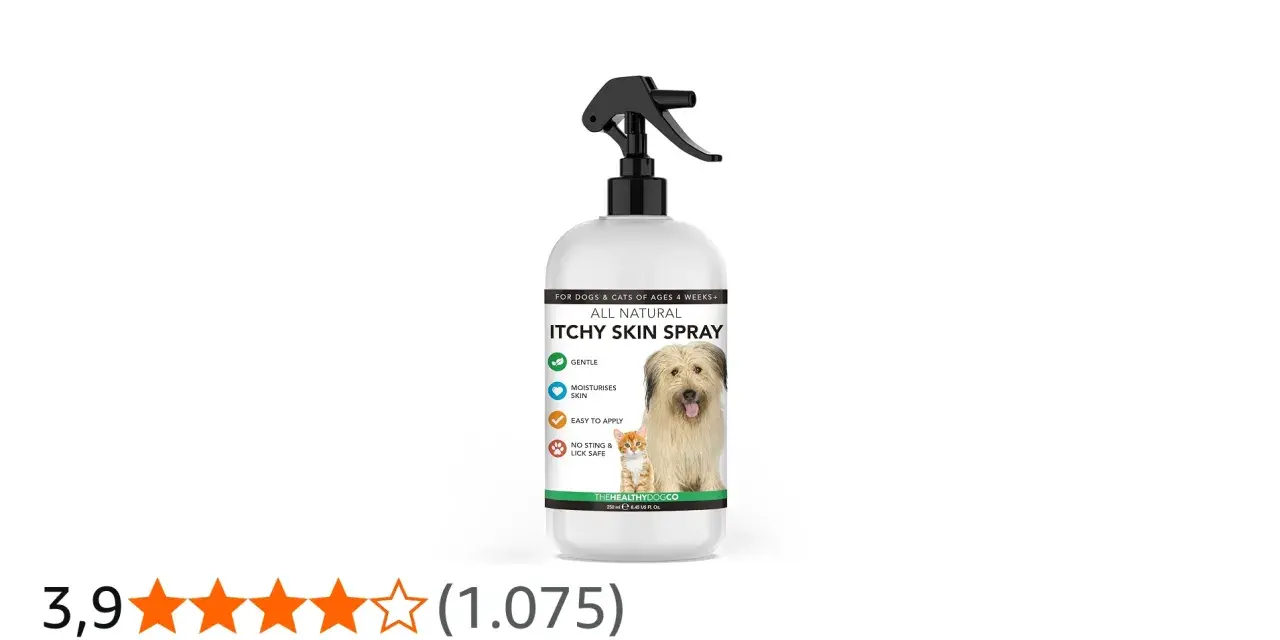 Spray talquistina para mi perro, alivia la picazón y humecta la piel. Ideal para perros y gatos.