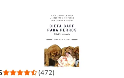 Cachorros comiendo un hueso, parte de una guía sobre dieta barf perros casera.